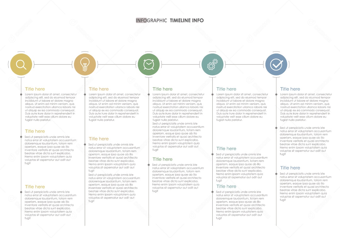 Ilustração de Infográficos Coloridos Vetor EPS