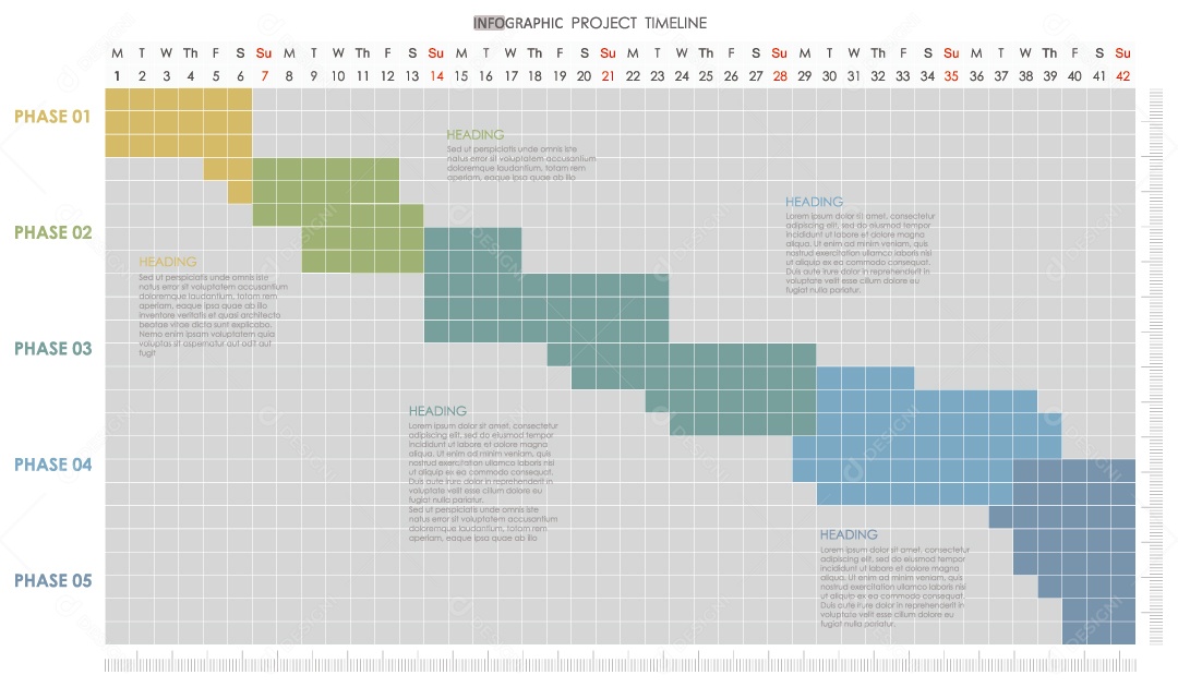 Ilustração de Infográficos Coloridos Vetor EPS