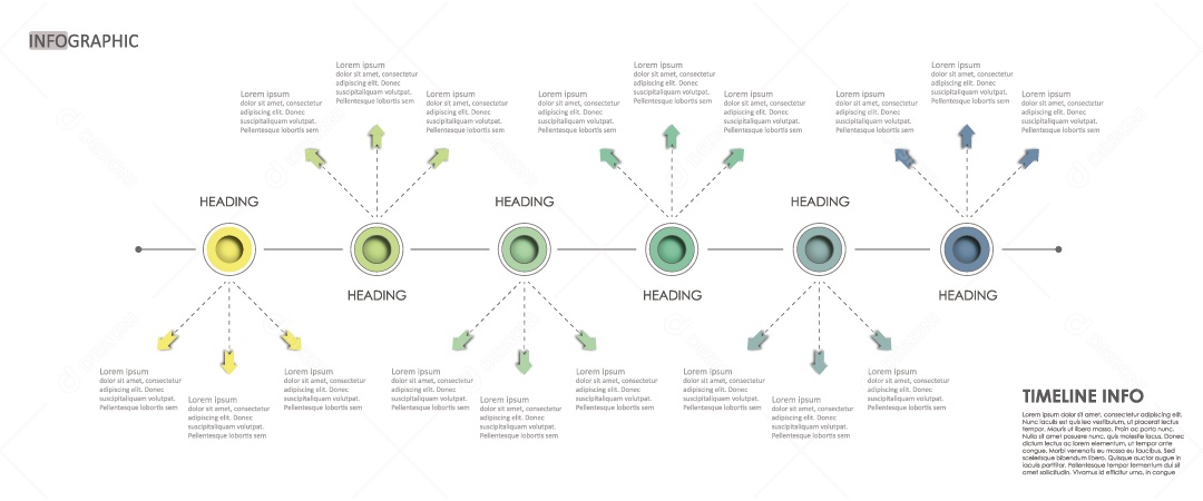 Ilustração de Infográficos Coloridos Vetor EPS