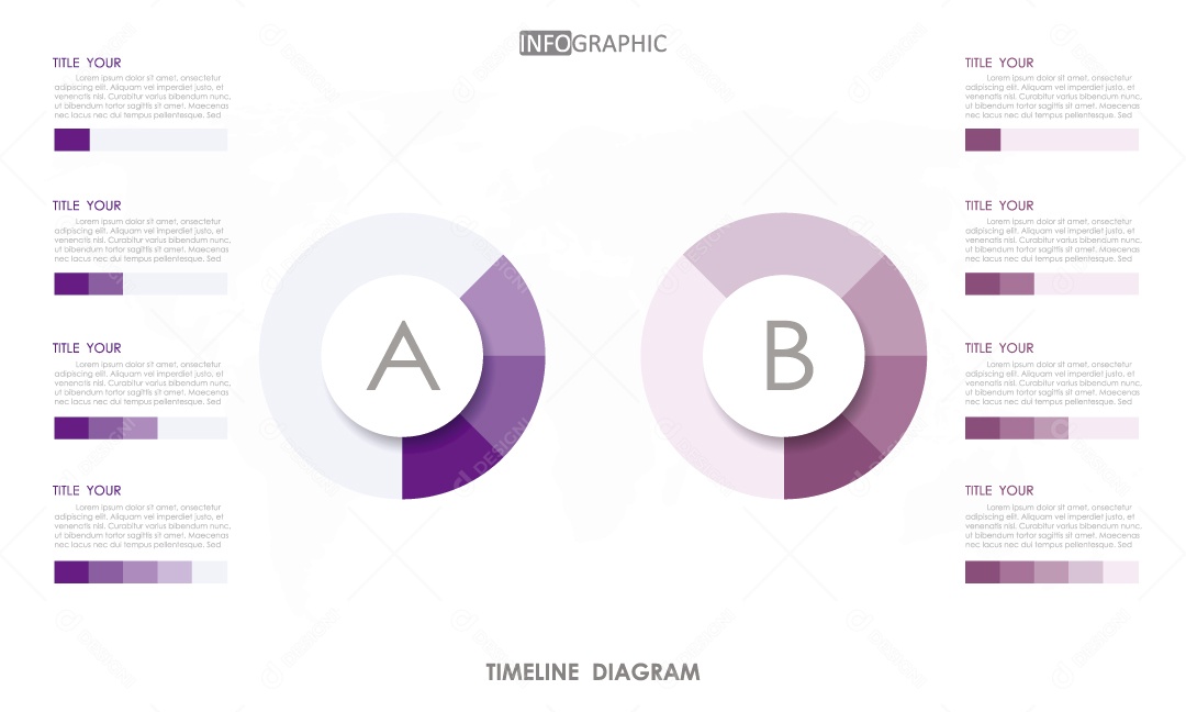 Ilustração de Infográficos Coloridos Vetor EPS