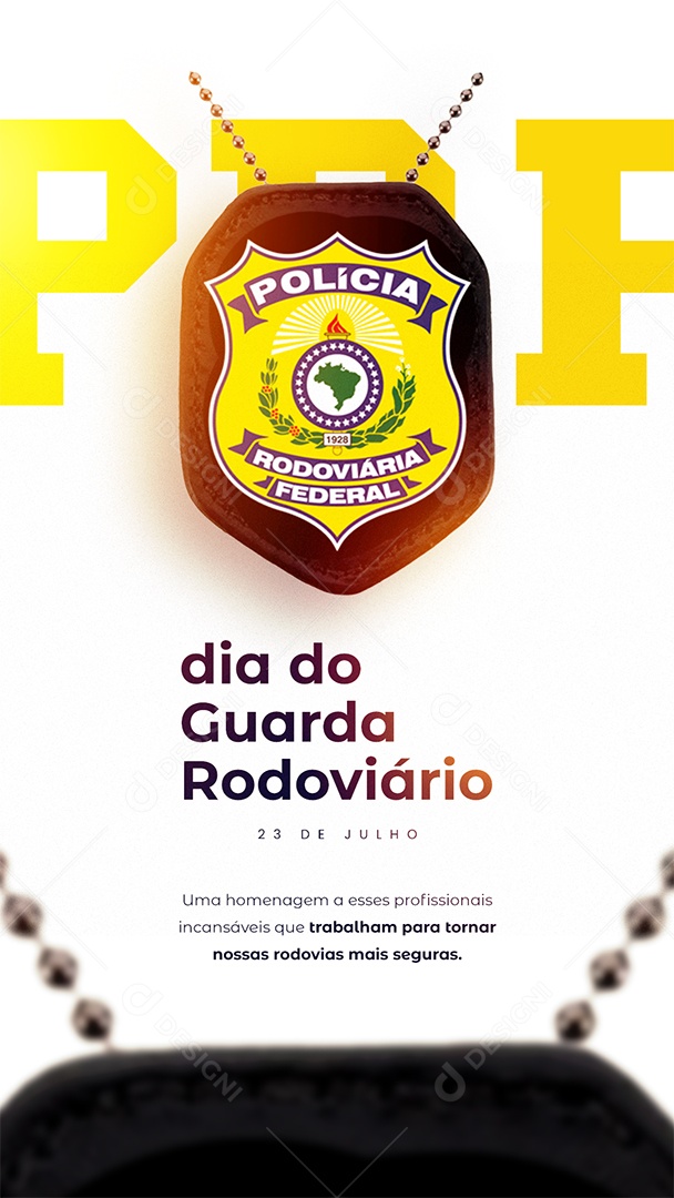 Story Dia do Guarda Rodoviário 23 De Julho Social Media PSD Editável