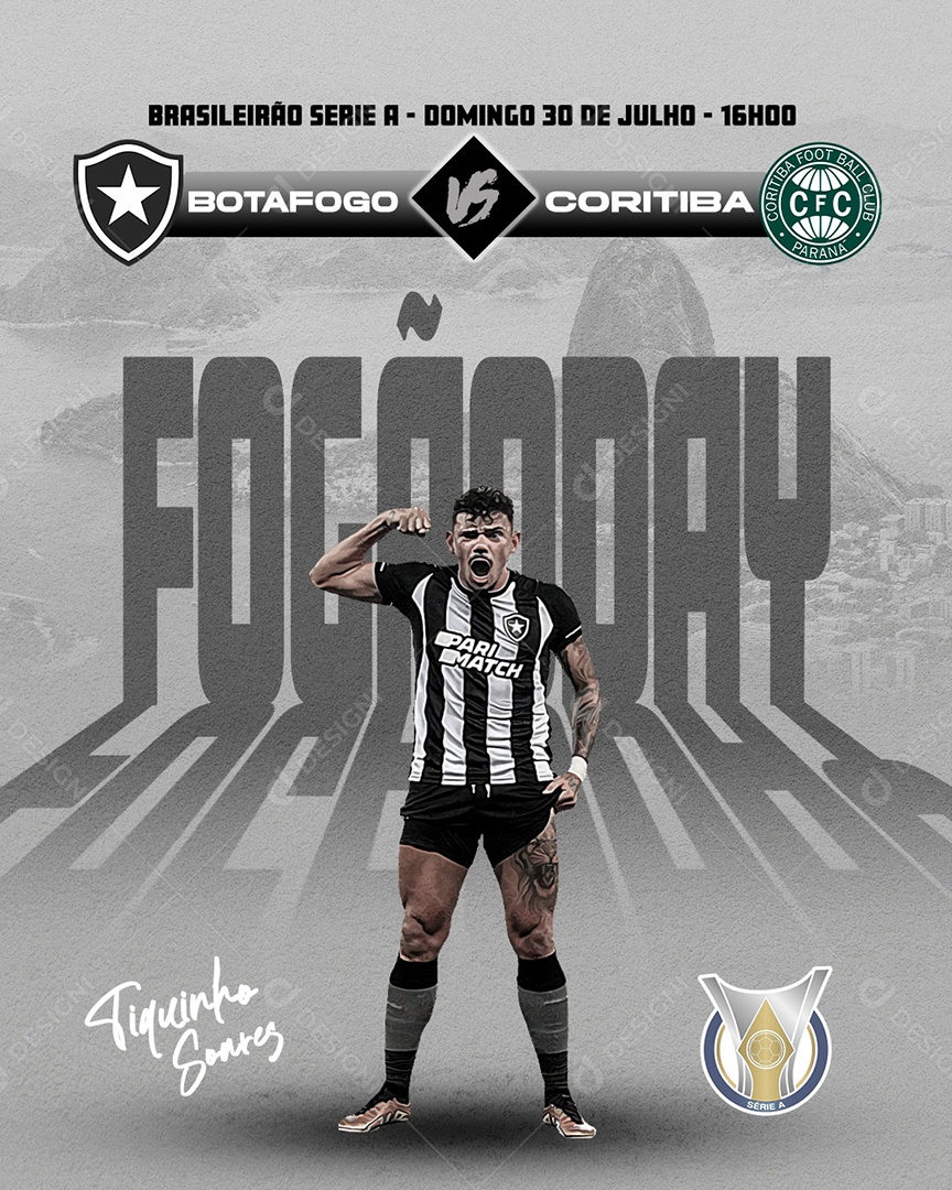 Social Media Story Futebol Botafogo Vs Coritiba PSD Editável