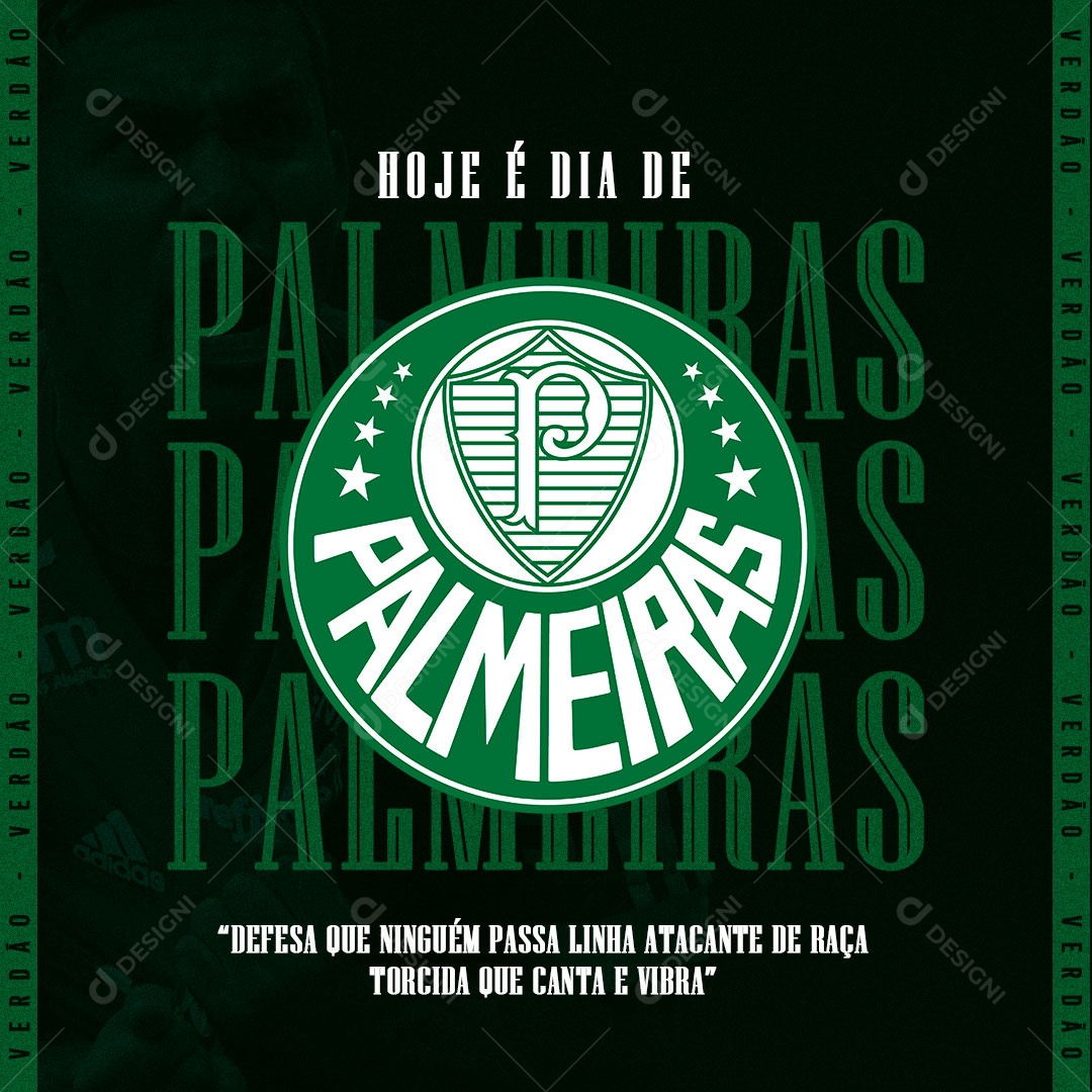 Feed Futebol Hoje é Dia De Palmeiras Social Media PSD Editável