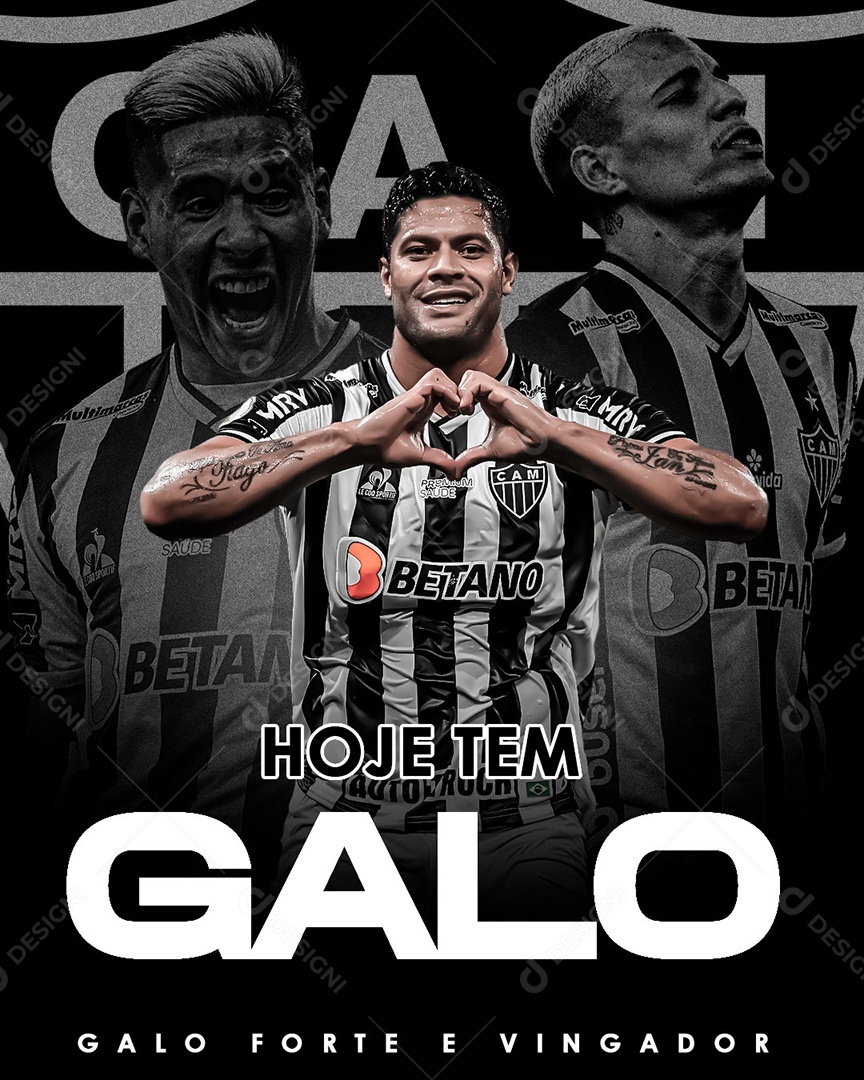 Feed Hoje Tem Galo Futebol Social Media PSD Editável