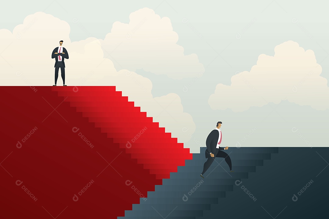 Diferentes Oportunidades de Carreira Desiguais Entre Empresários Vetor EPS