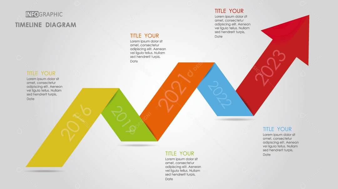 Infográficos Coloridos Ilustração Vetor EPS