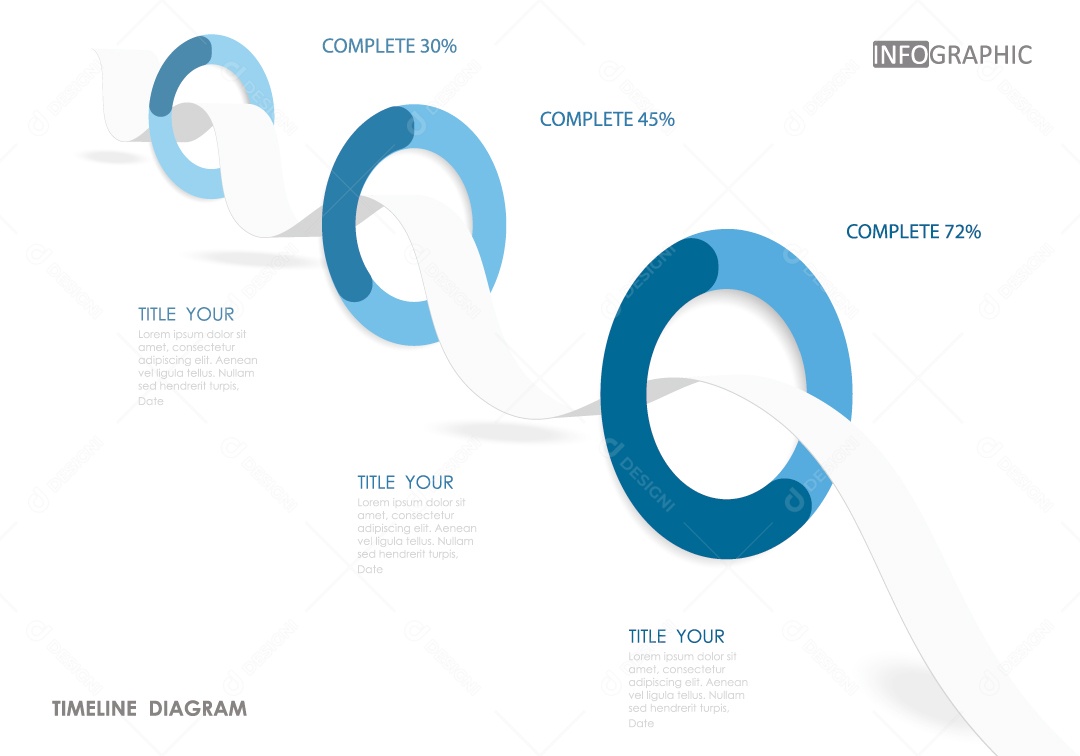 Infográficos Coloridos Ilustração Vetor EPS