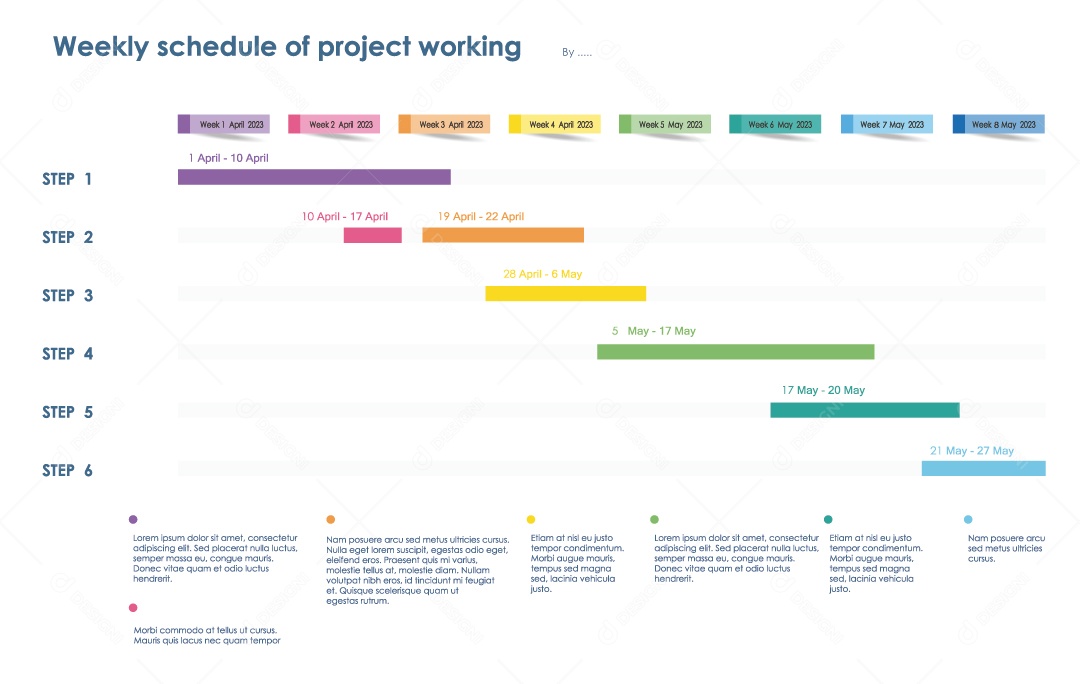 Infográficos Coloridos Ilustração Vetor EPS
