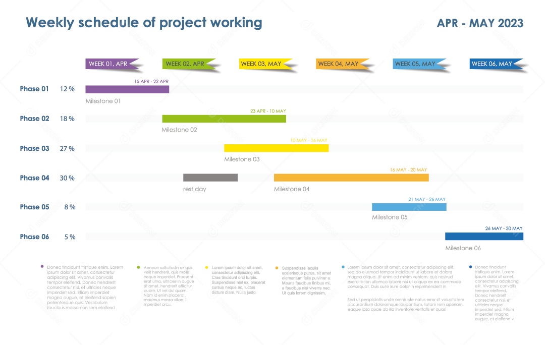 Infográficos Coloridos Ilustração Vetor EPS