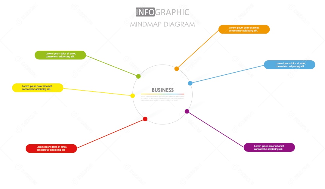 Infográficos Coloridos Ilustração Vetor EPS