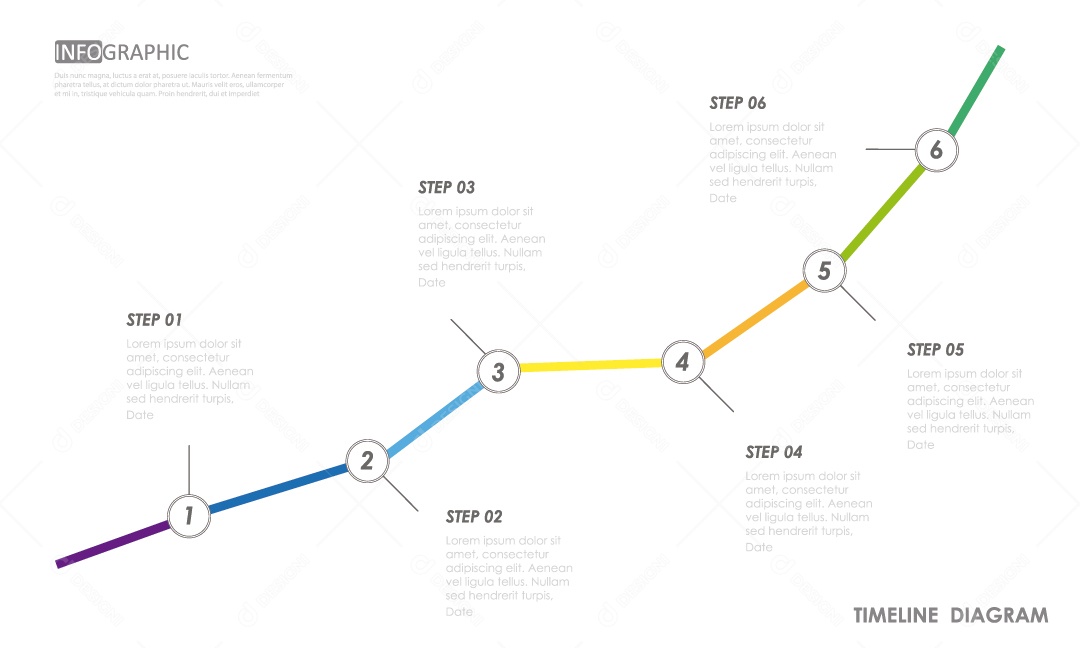 Infográficos Coloridos Ilustração Vetor EPS