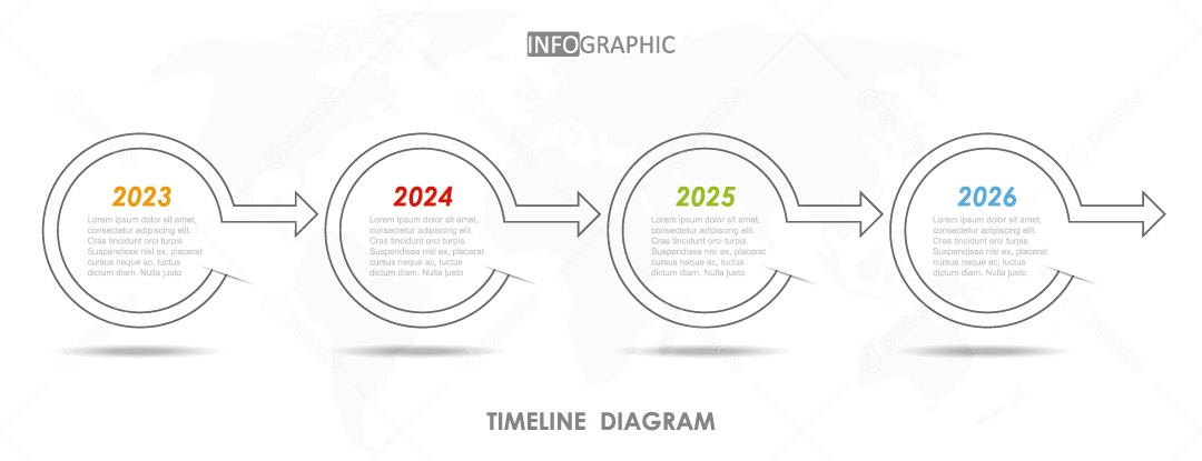 Infográficos Coloridos Ilustração Vetor EPS