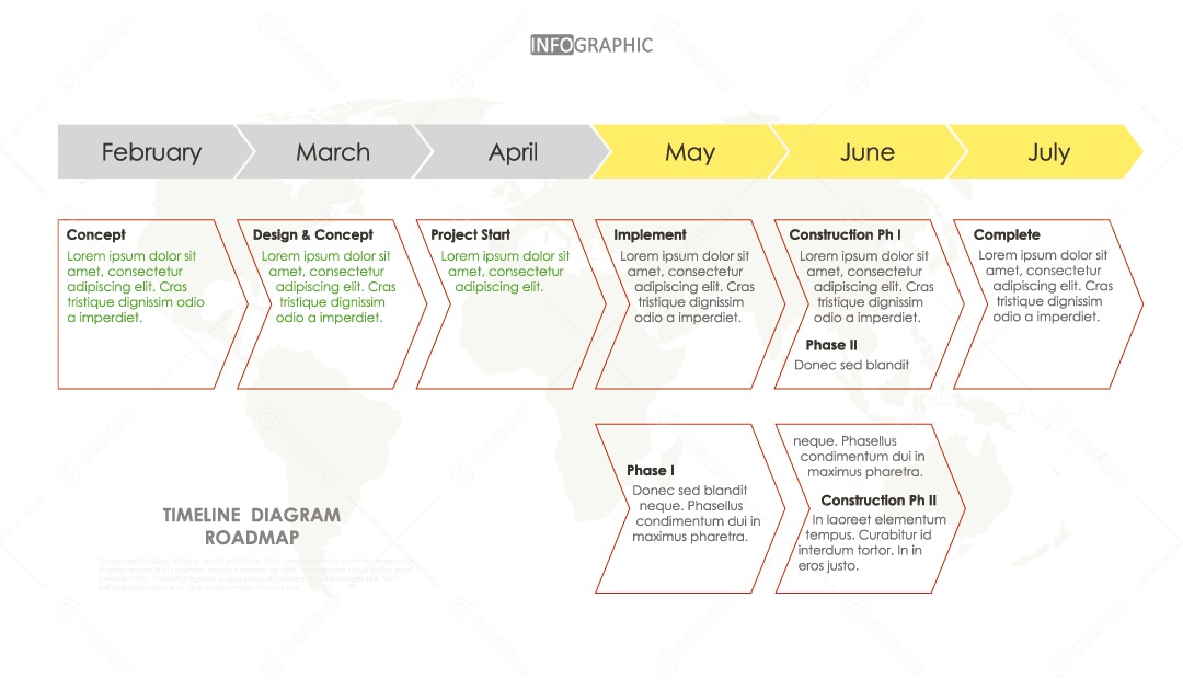 Infográficos Coloridos Ilustração Vetor EPS
