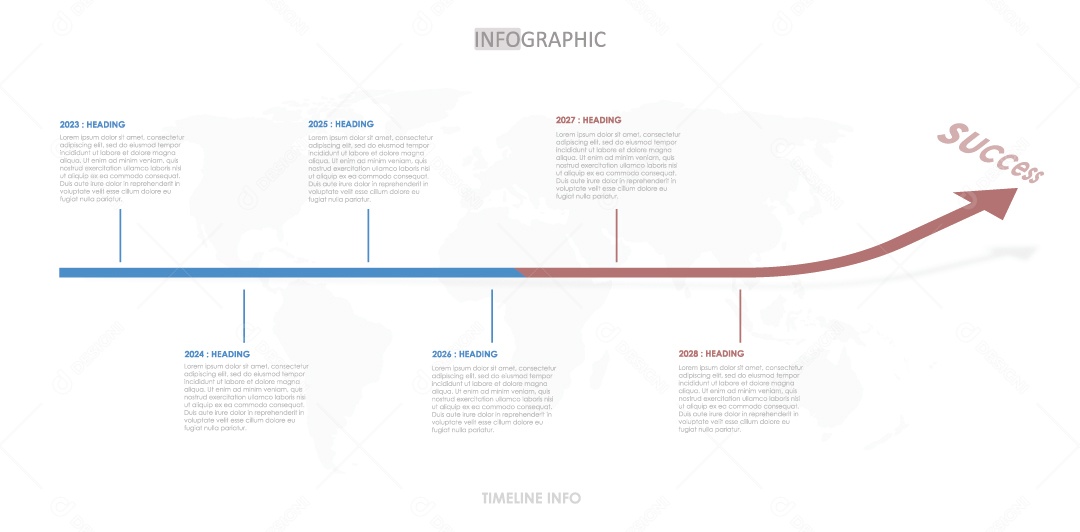 Infográficos Coloridos Ilustração Vetor EPS