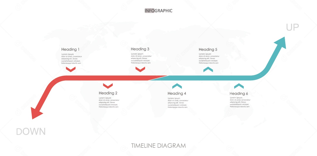 Infográficos Coloridos Ilustração Vetor EPS
