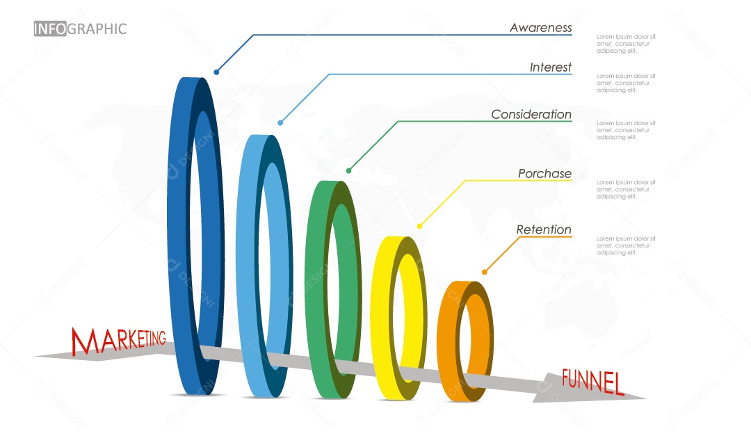 Infográficos Coloridos Ilustração Vetor EPS