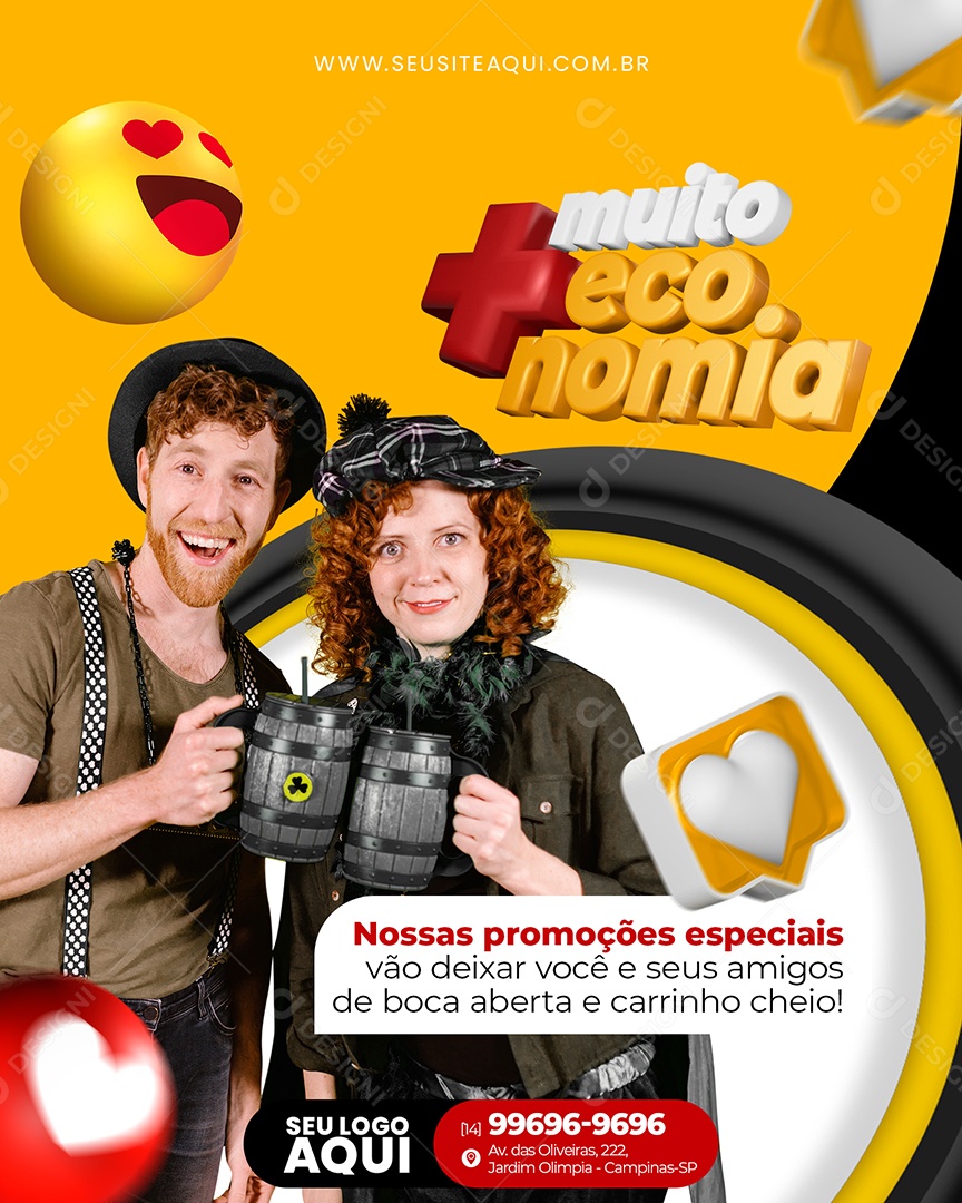 Promoções Especiais Social Media PSD Editável