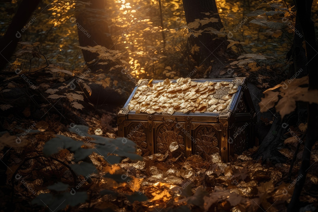 Tesouro Dourado: Brilhe na Floresta Encantada