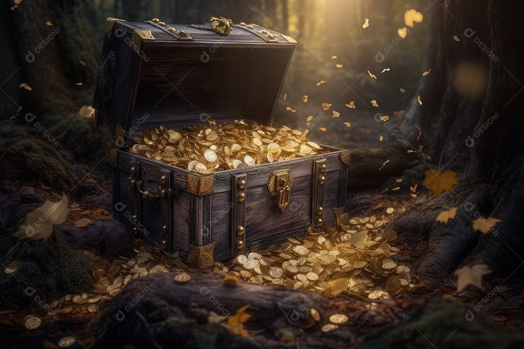 Tesouro Dourado: Brilhe na Floresta Encantada