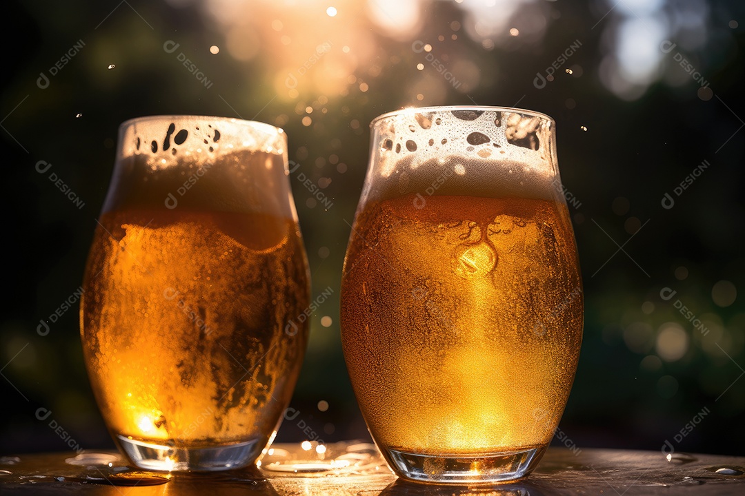 Celebração de Verão: Amigos, Cerveja e Sorrisos