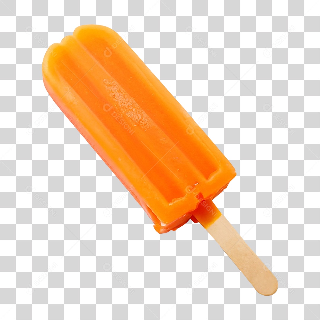 Picolé de Laranja PNG Transparente