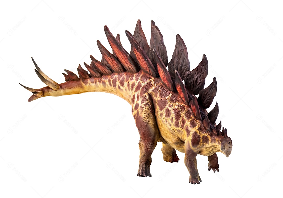 Belo dinossauro sobre fundo isolado