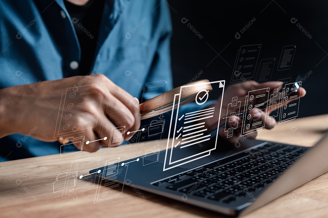 Homem jovem empresário em seu escritório