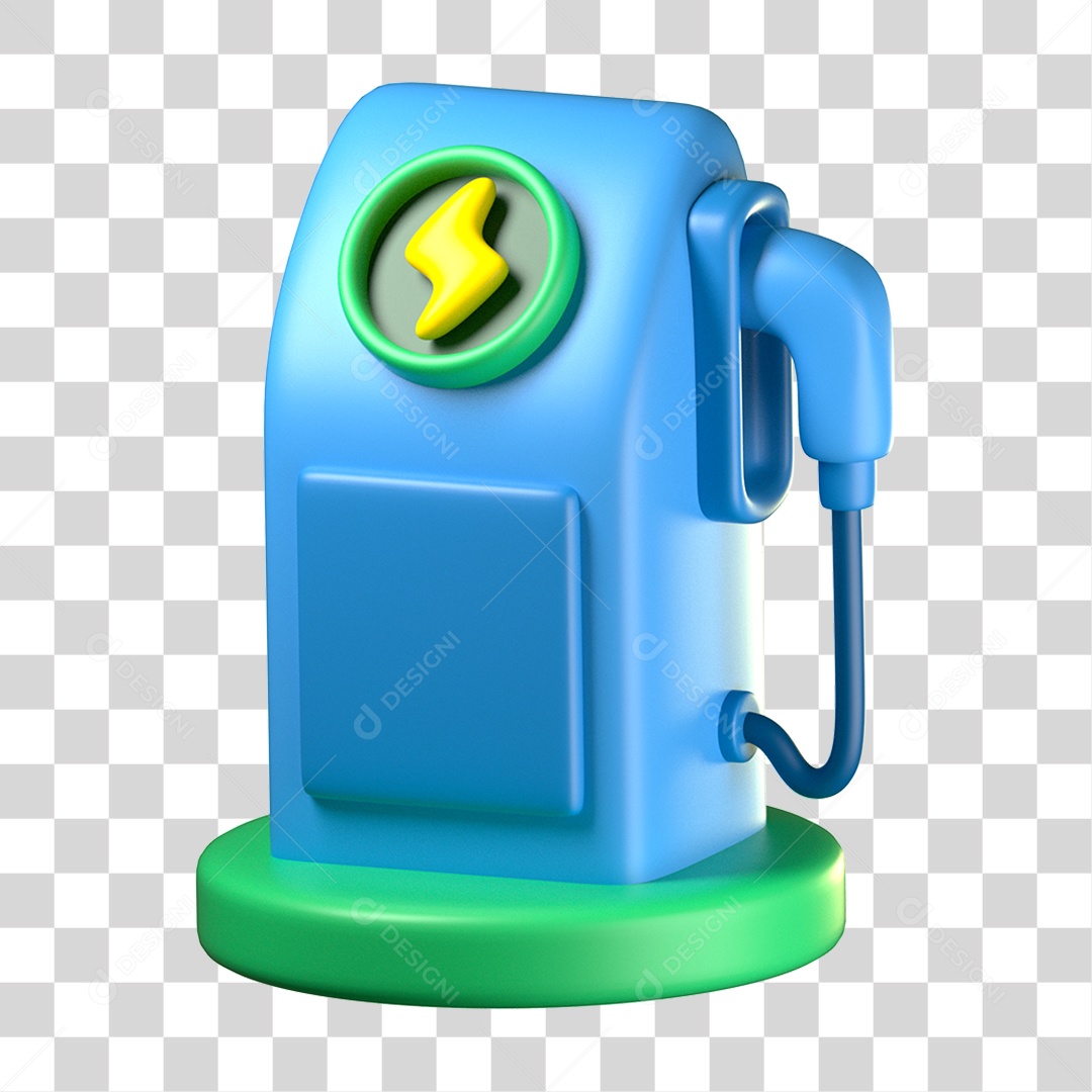 Elemento 3D Bomba de Combustível Ecologia e Meio Ambiente PNG Transparente