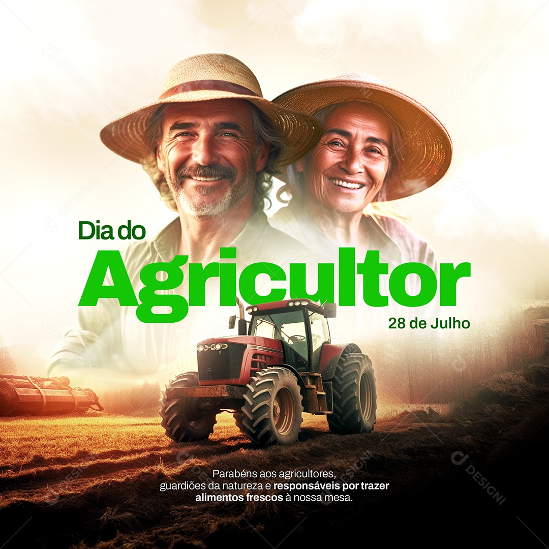 Social Media Dia Do Agricultor 28 De Julho PSD Editável