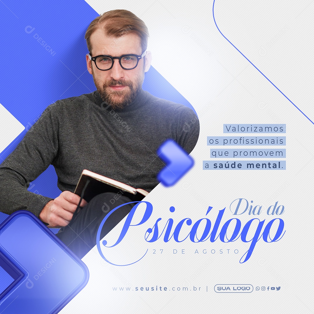 Dia Do Psicólogo Social Media PSD Editável