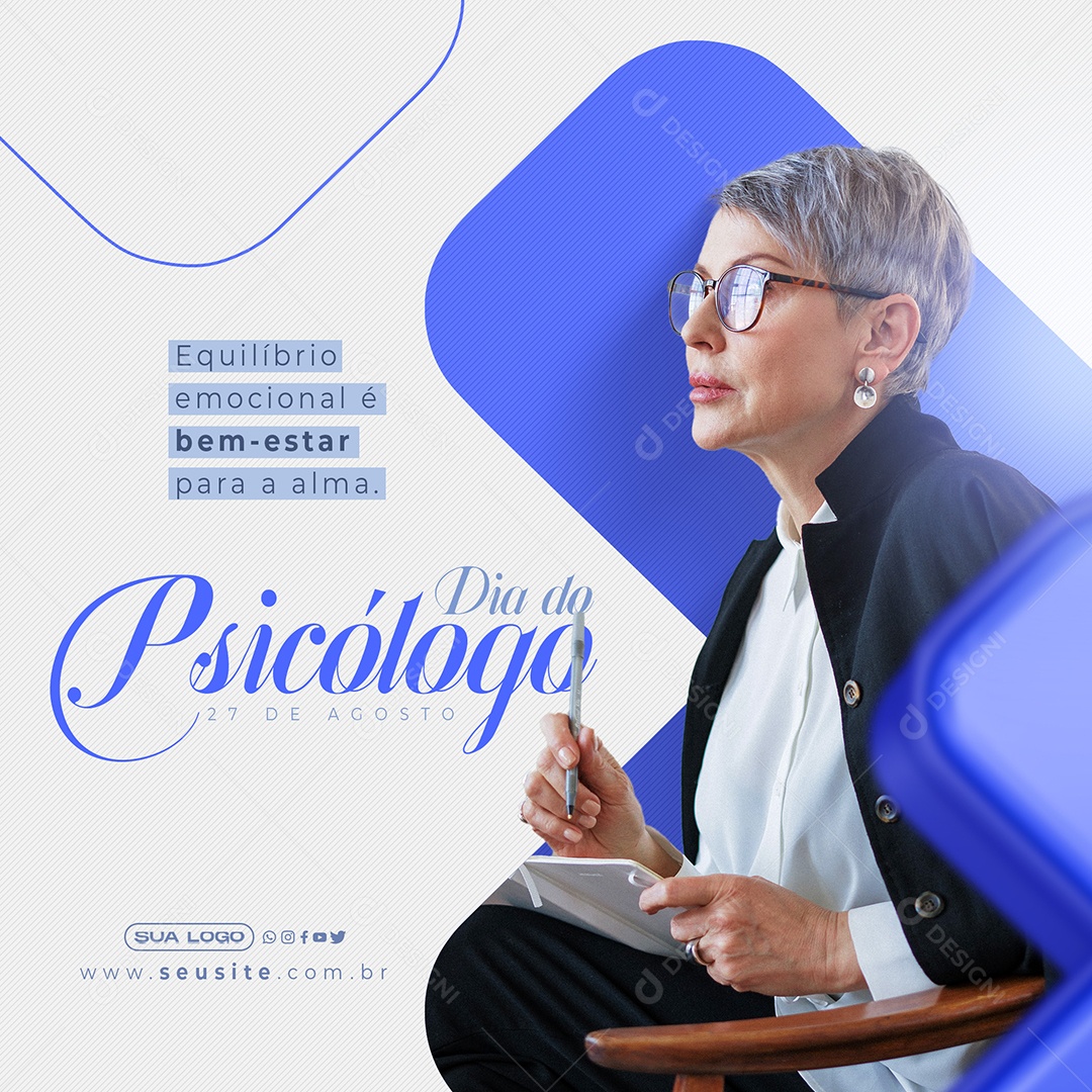 Dia Do Psicólogo Social Media PSD Editável