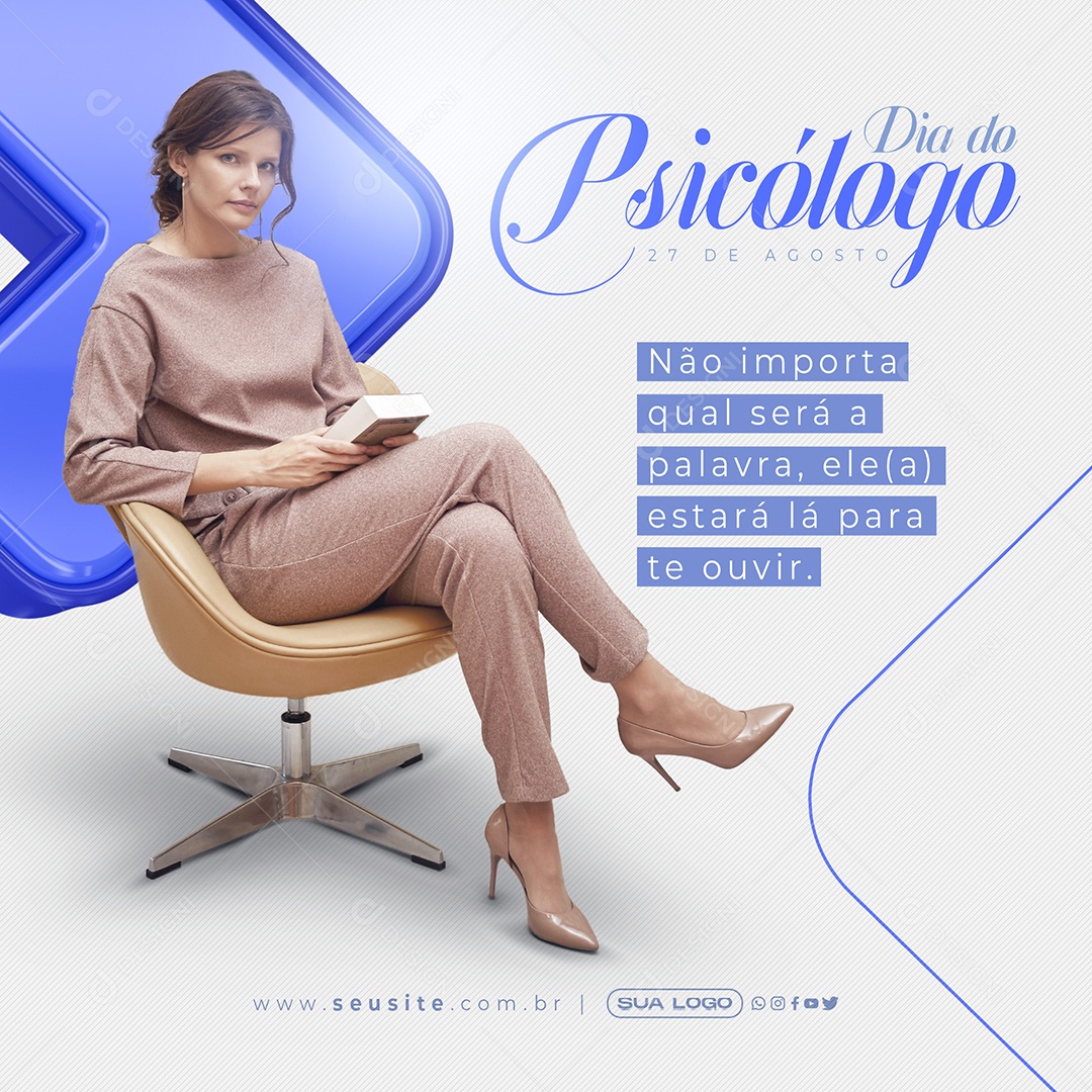 Dia Do Psicólogo Social Media PSD Editável