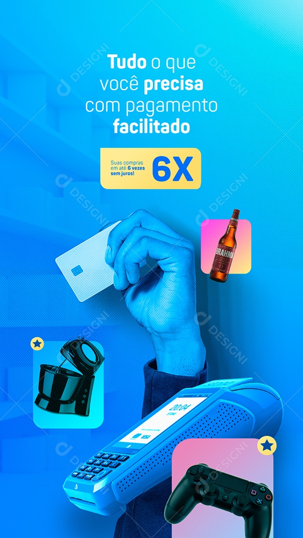 Story Agosto do Freguês Tudo O Que Você Precisa com Pagamento Facilitado Social Media PSD Editável