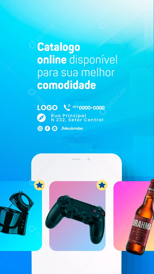 Story Agosto do Freguês Catalogo Online Disponível para Sua Melhor Comodidade Social Media PSD Editável