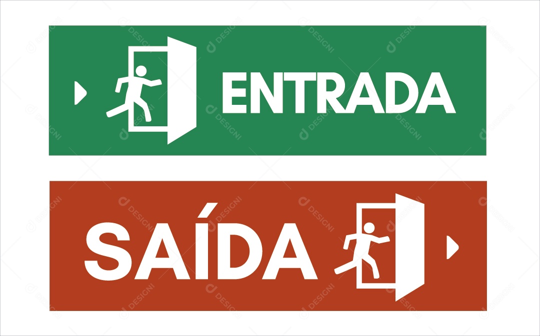 Entretida e Saída Ilustração Vetor EPS