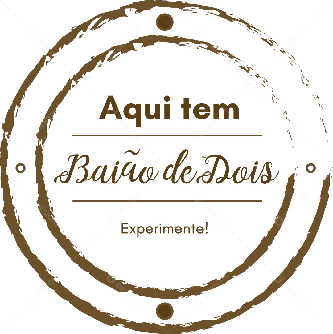 Aqui Tem Baião de Dois Ilustração Vetor EPS