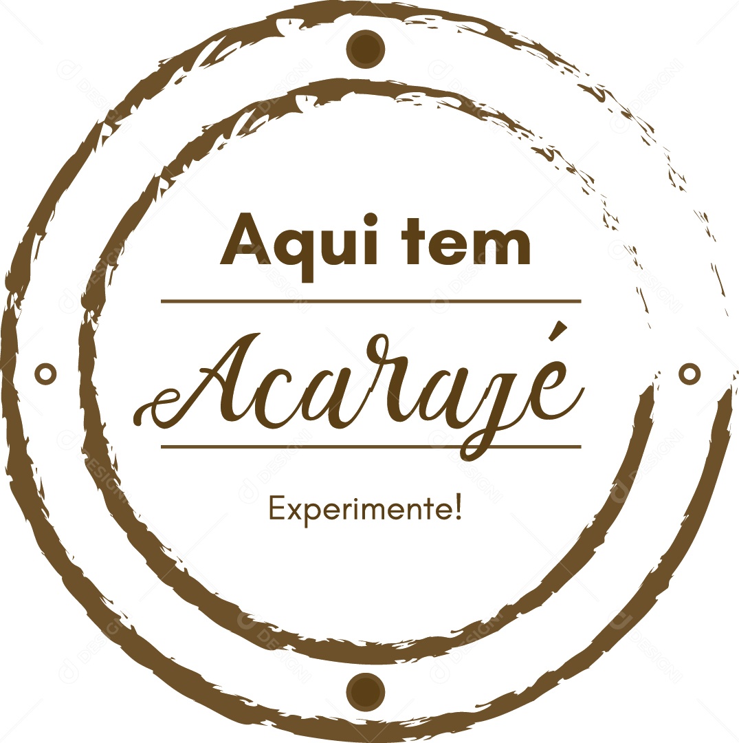 Aqui tem Acarajé Ilustração Vetor EPS