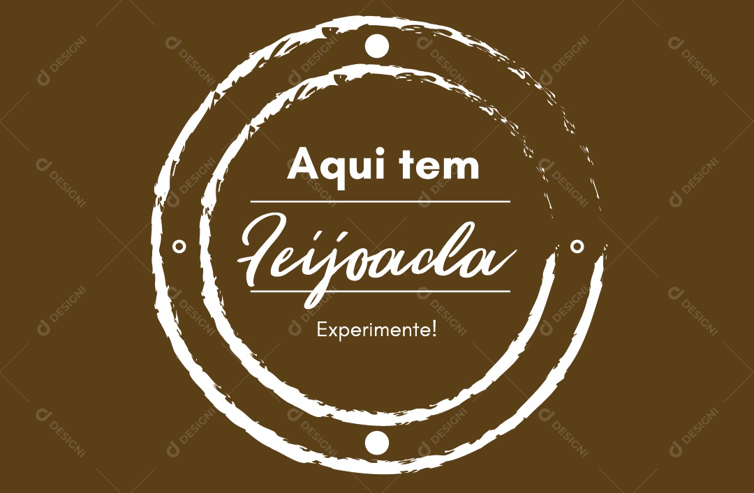 Aqui Tem Feijoada Ilustrações Vetor EPS