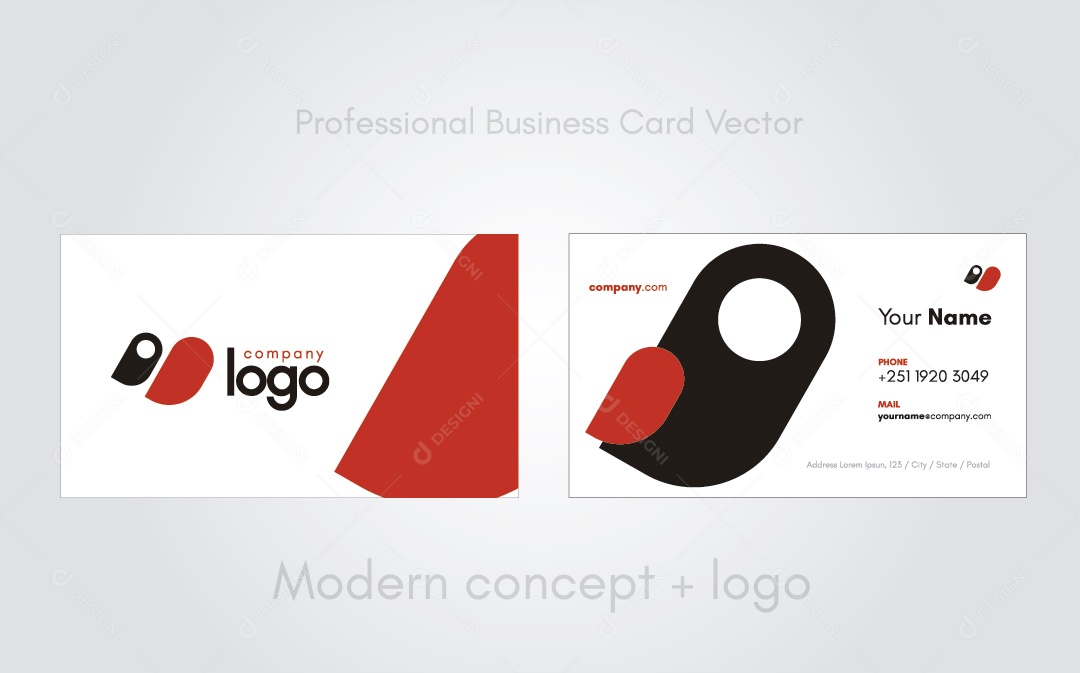 Cartão De Visita Ilustrações Vetor EPS