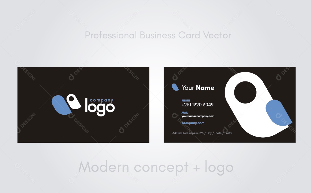 Cartão De Visita Ilustrações Vetor EPS