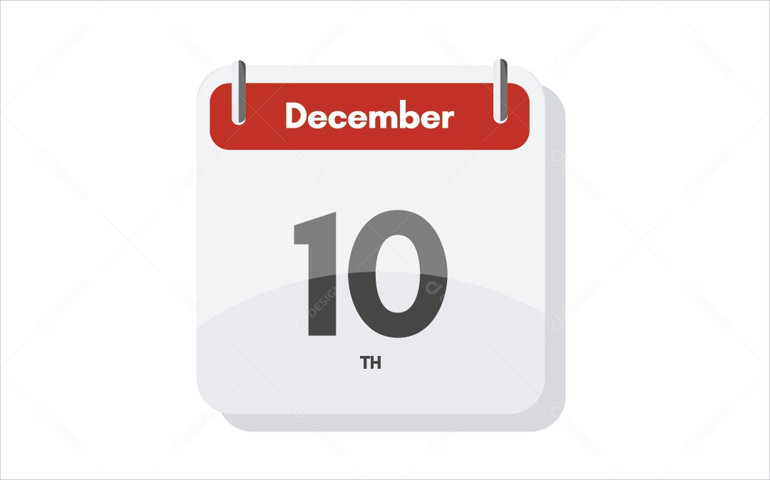 Dia 10 de Dezembro Ilustrações Vetor EPS