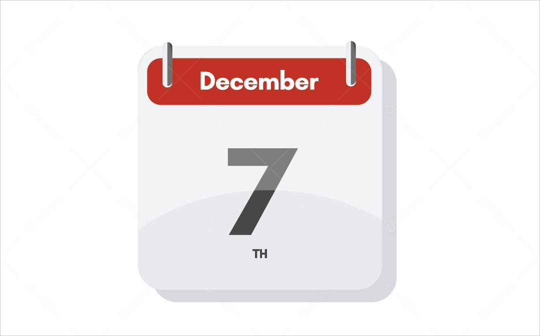 Dia 7 de Dezembro Ilustrações Vetor EPS