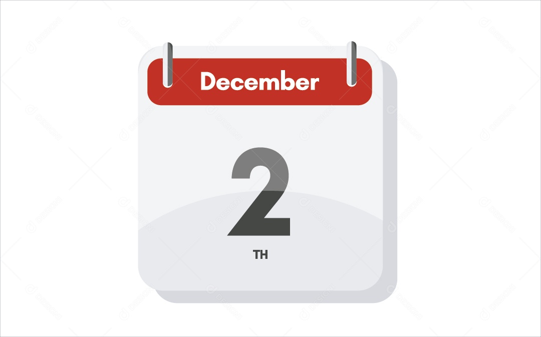 Dia 2 de Dezembro Ilustrações Vetor EPS