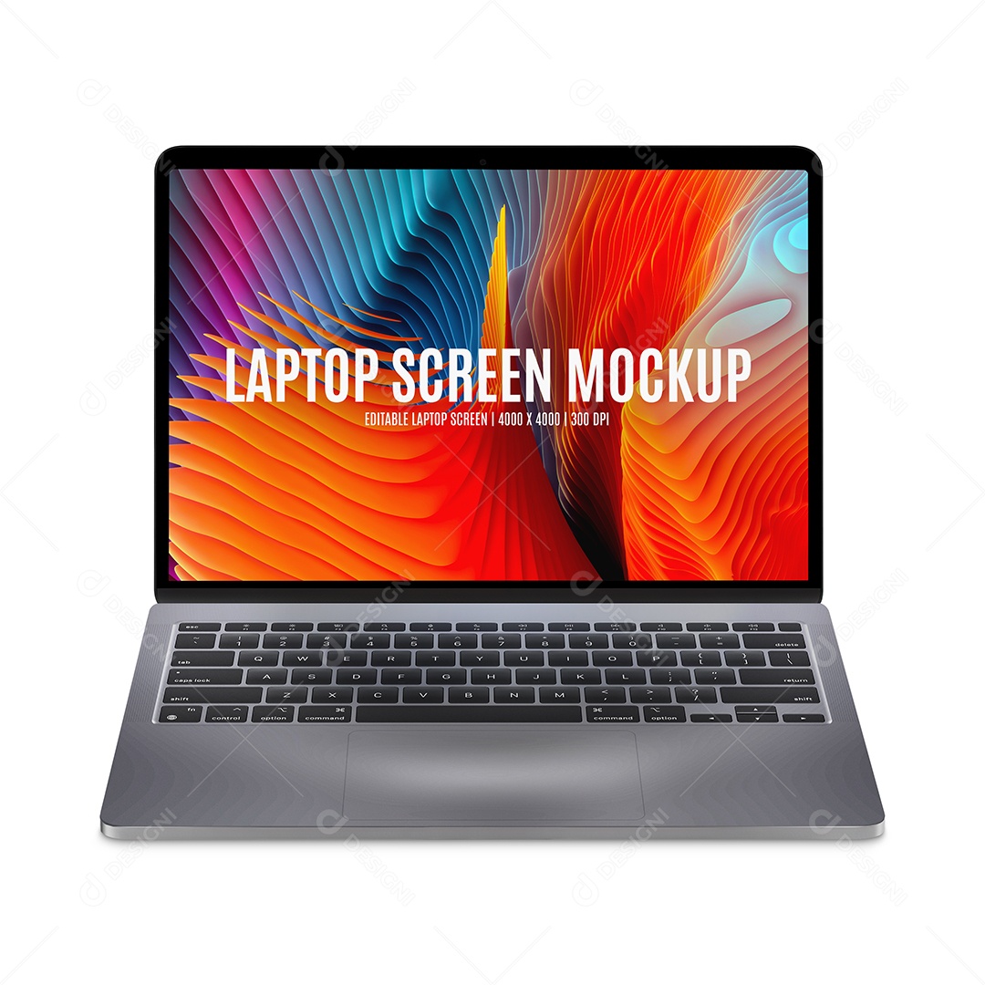 Mockup de Laptop cinza - PSD editável