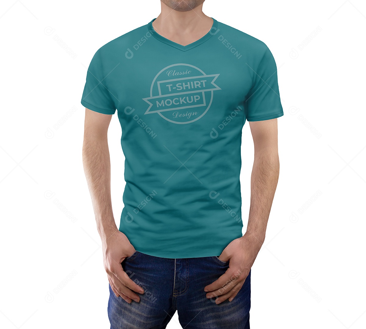 Gola V Camiseta Mockup - PSD editável