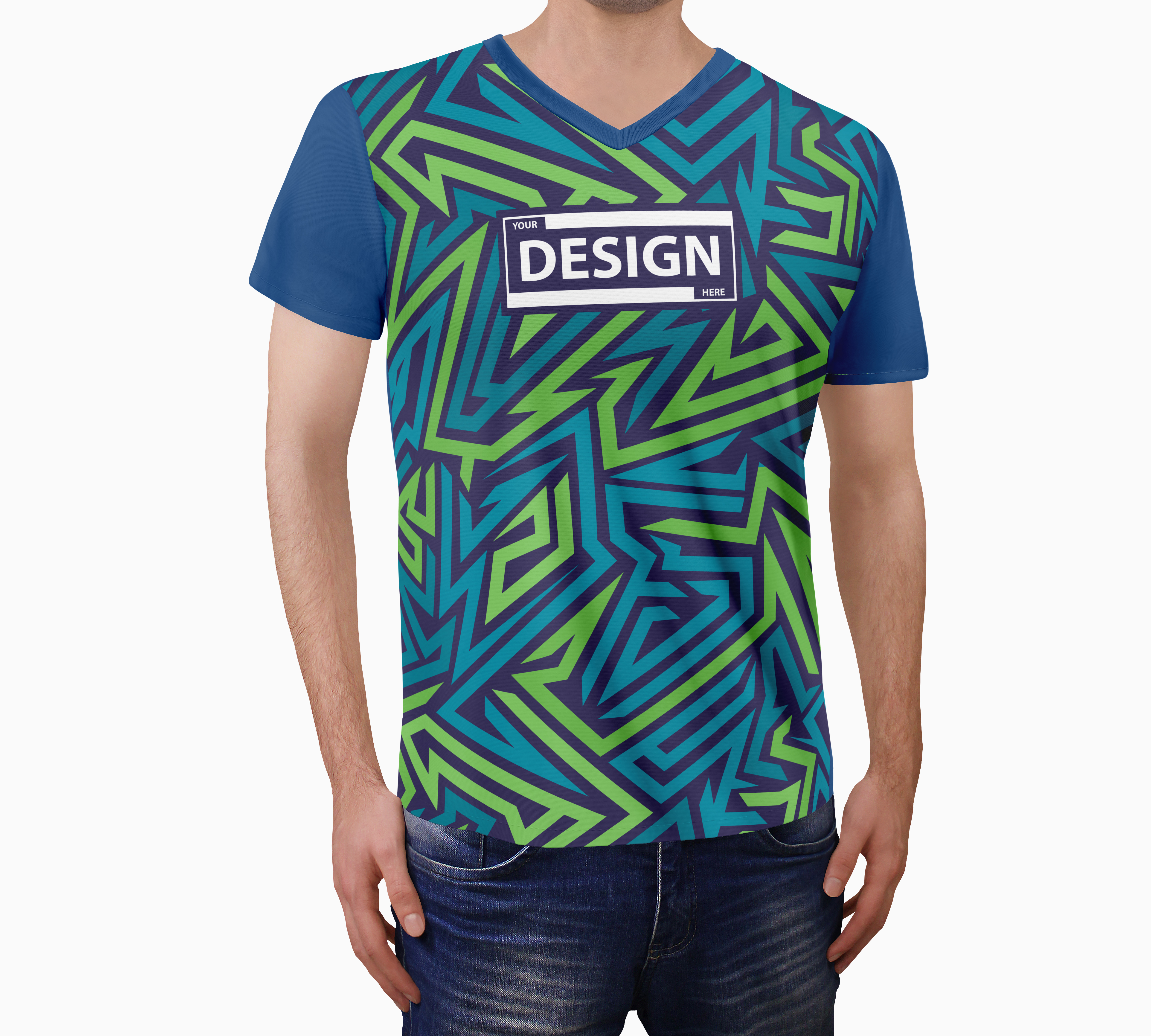 Camiseta Mockup Conjunto de Cores PSD editável