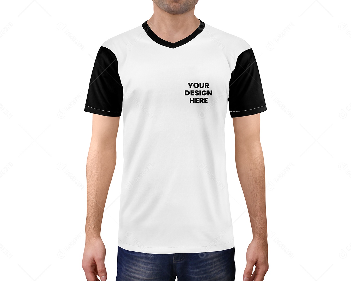 Mockup Camisa Polo Branca PSD Editável