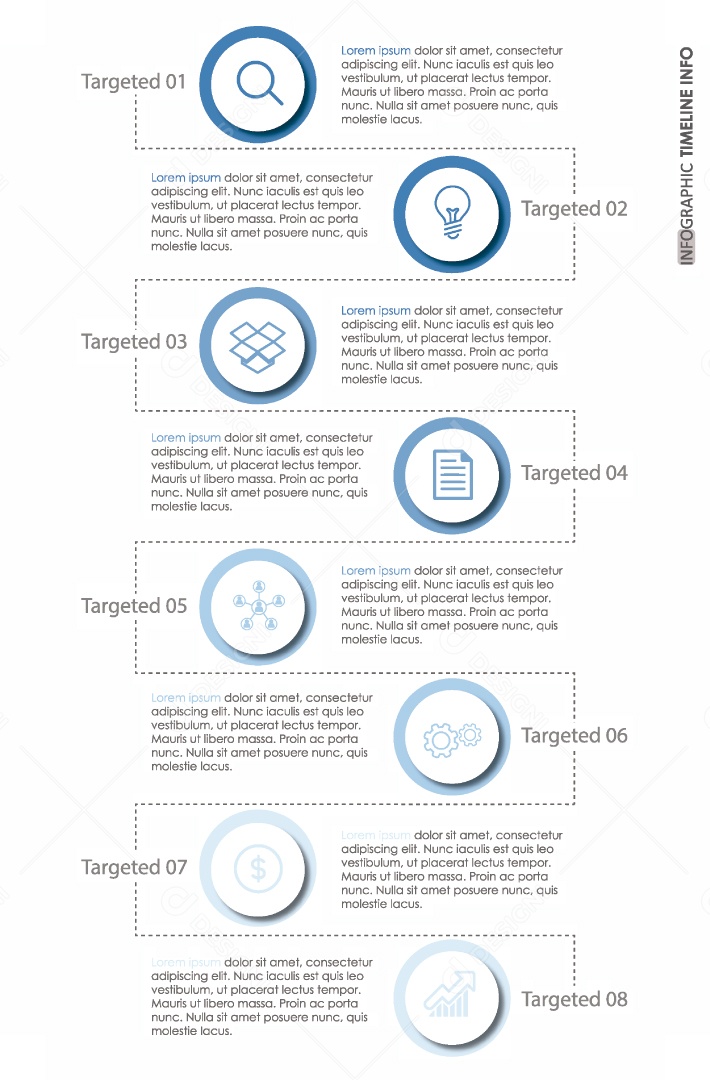 Infográficos Coloridos Ilustração Vetor EPS