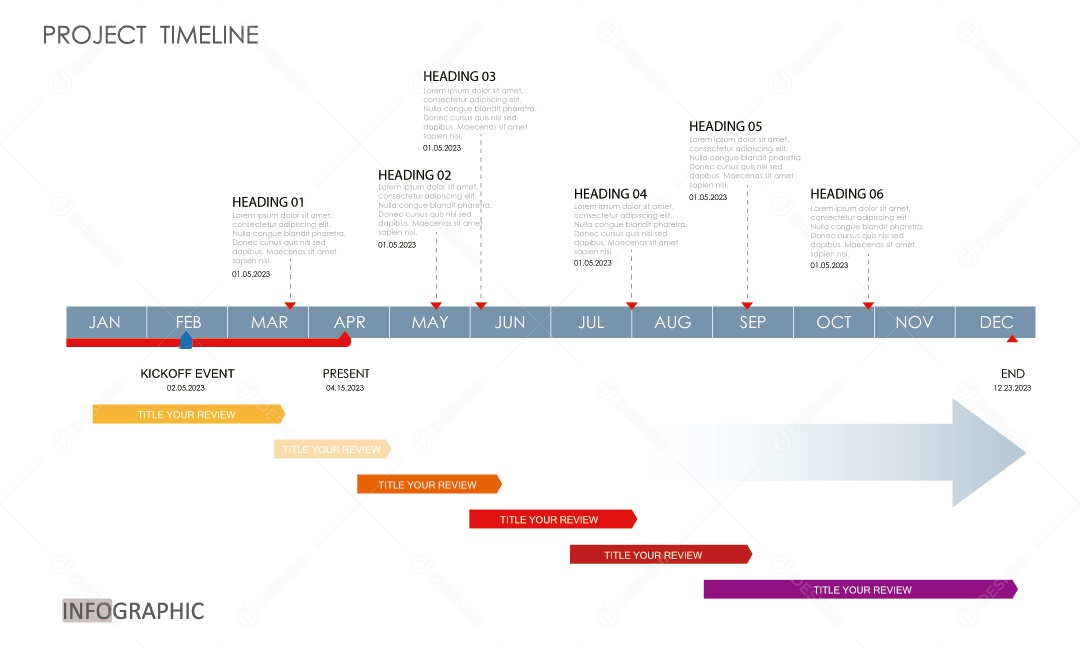 Ilustração de Informações de Infográficos Coloridos Vetor EPS