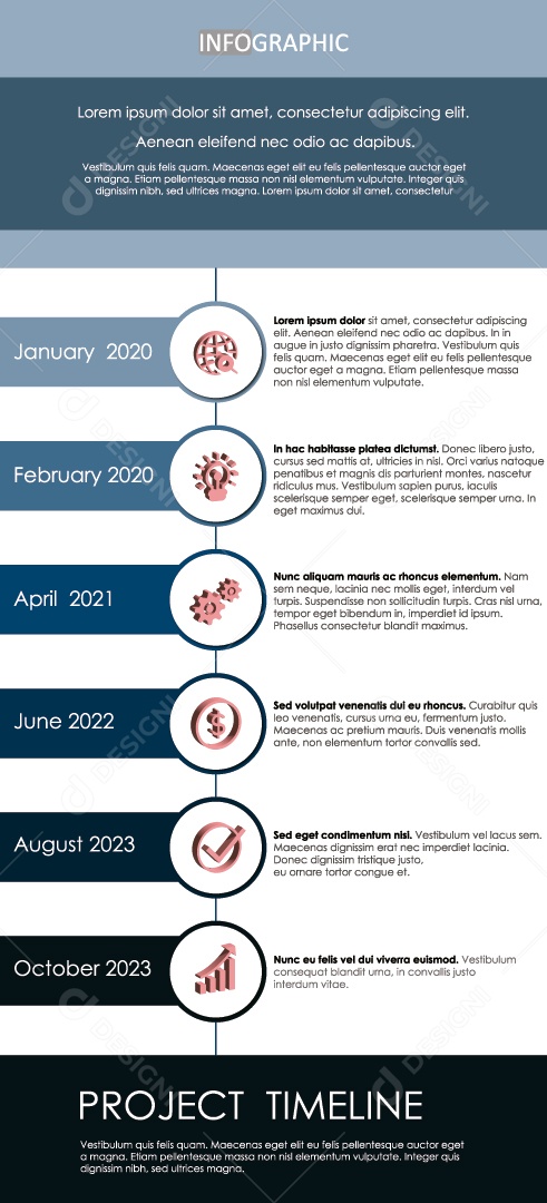 Ilustração de Informações de Infográficos Coloridos Vetor EPS